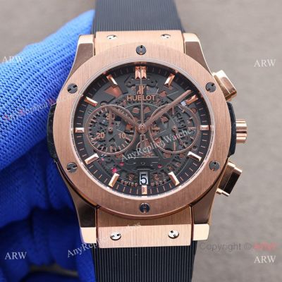 Japan Grade Hublot Classic Fusion Aerofusion Watches 41mm Rose Gold